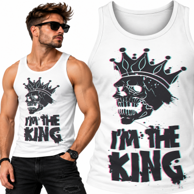 TANK TOP ŚMIESZNY IM THE KING